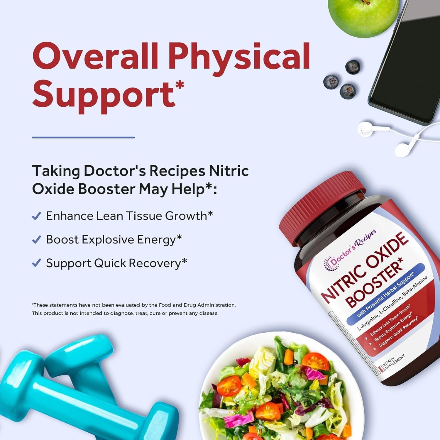 Revitalize Your Workout: Nitric Oxide Booster with Beet Root & Ginseng, 60 Caps
