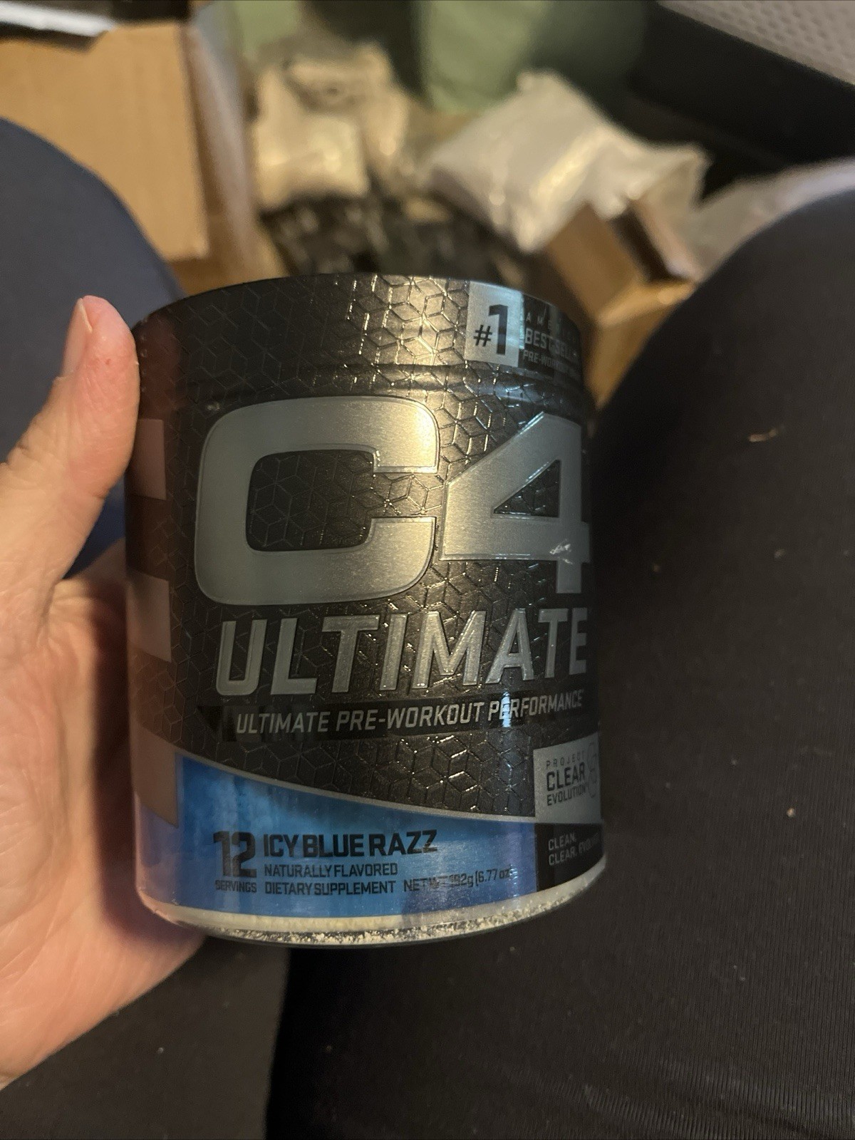 C4 Up Timate Pre-Workout 12 Servings Blue Raspberry Free Shipping New Sealed