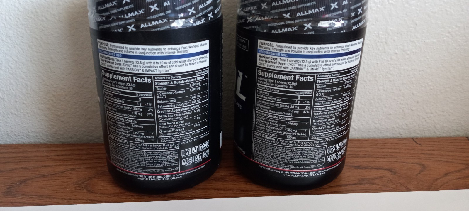 2 C:VOPost Workout Creatine complex Raspberry Kiwi Kamikaze, 13.2 oz (375 g) ea