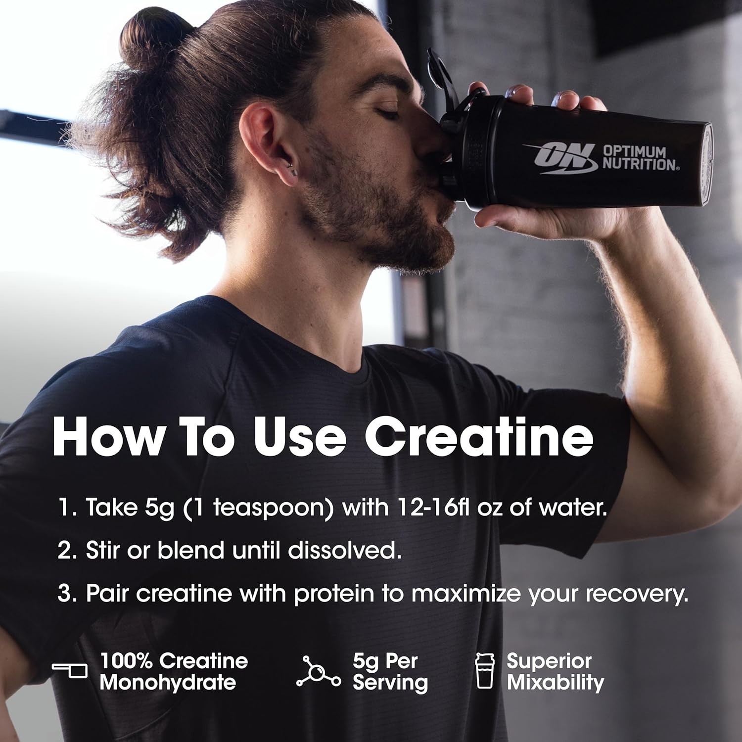 High-Potency Unflavored Creatine Monohydrate | 5g Per Serving – 60 Servings