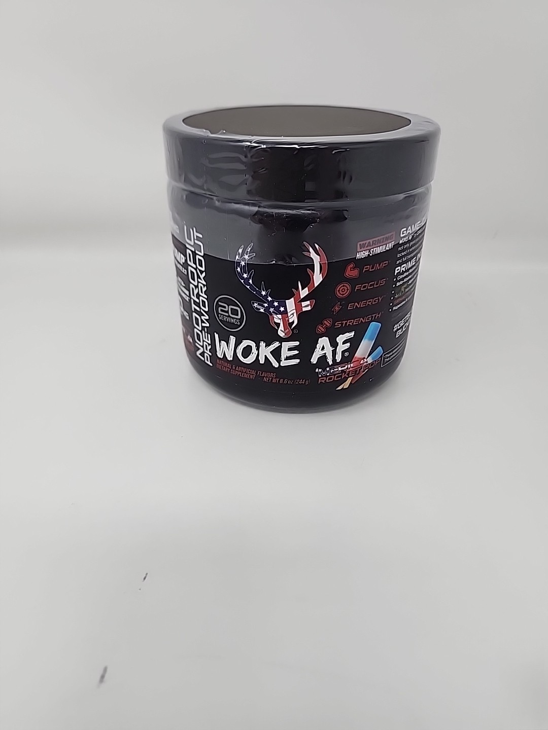 Bucked Up Woke AF ‘Merica Rocket Pop Workout Supplement Powder EXP: 08/2027