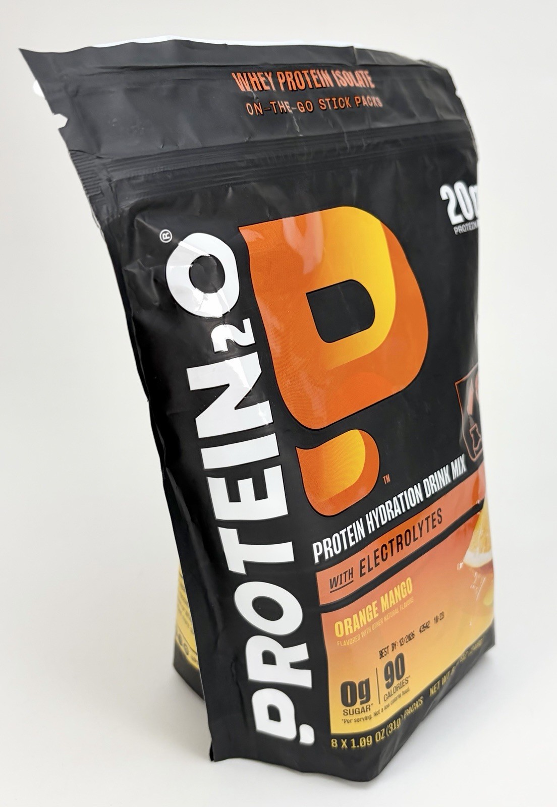 Protein2o Whey Protein Isolate 20g Sugar Free Orange Mango 8-Pack (EXP 12/2026)