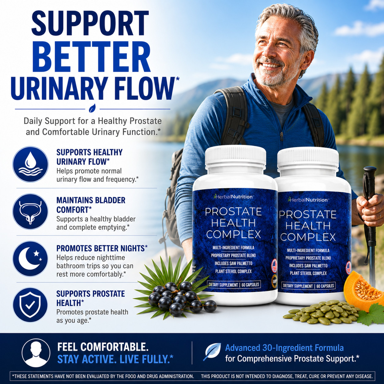 Best Prostate Supplement Natural Remedies for Enlarged Prostate 2 Bottle Pack