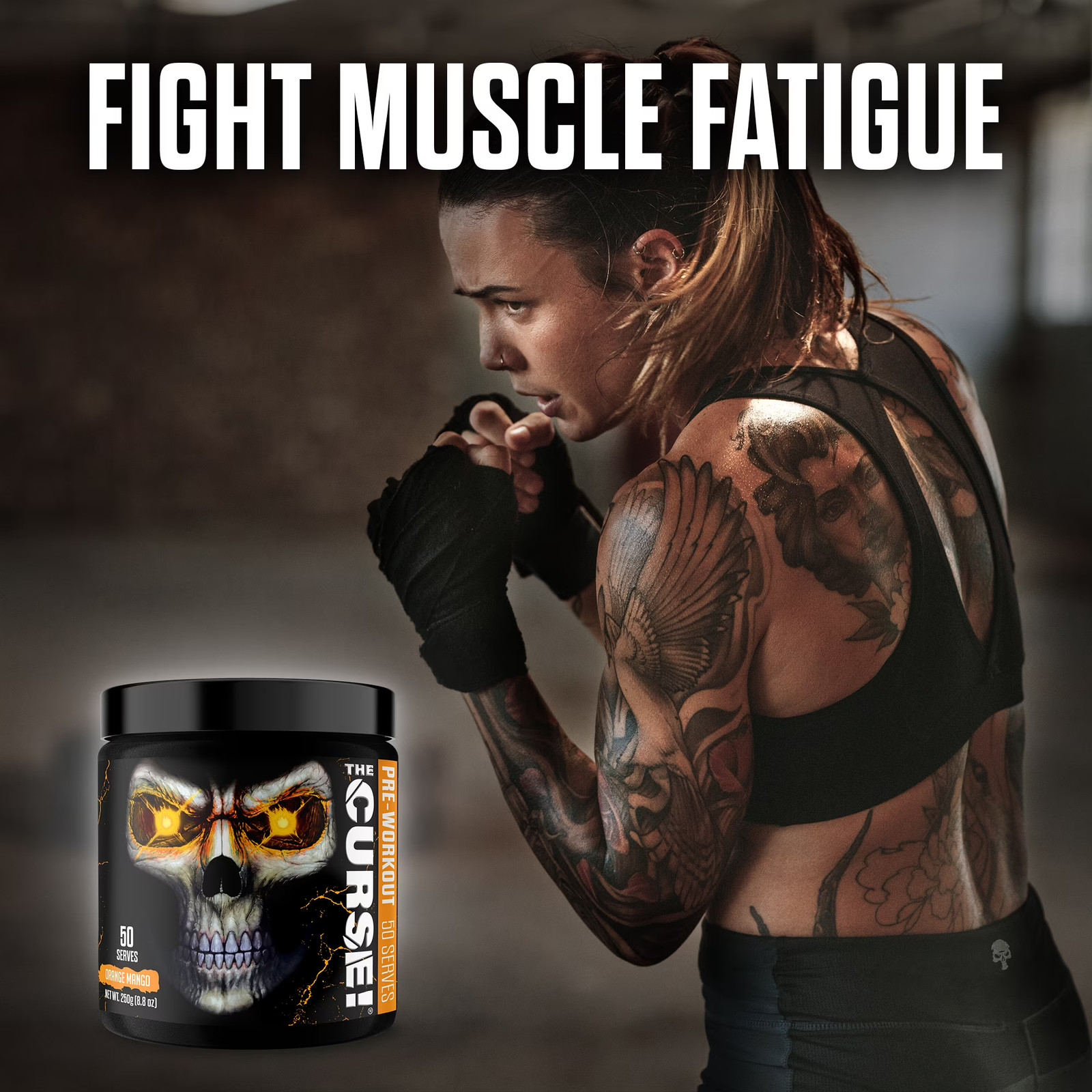 JNX Sports® the Curse Pre Workout Powder Orange Mango Pre Workout Mix for Energy