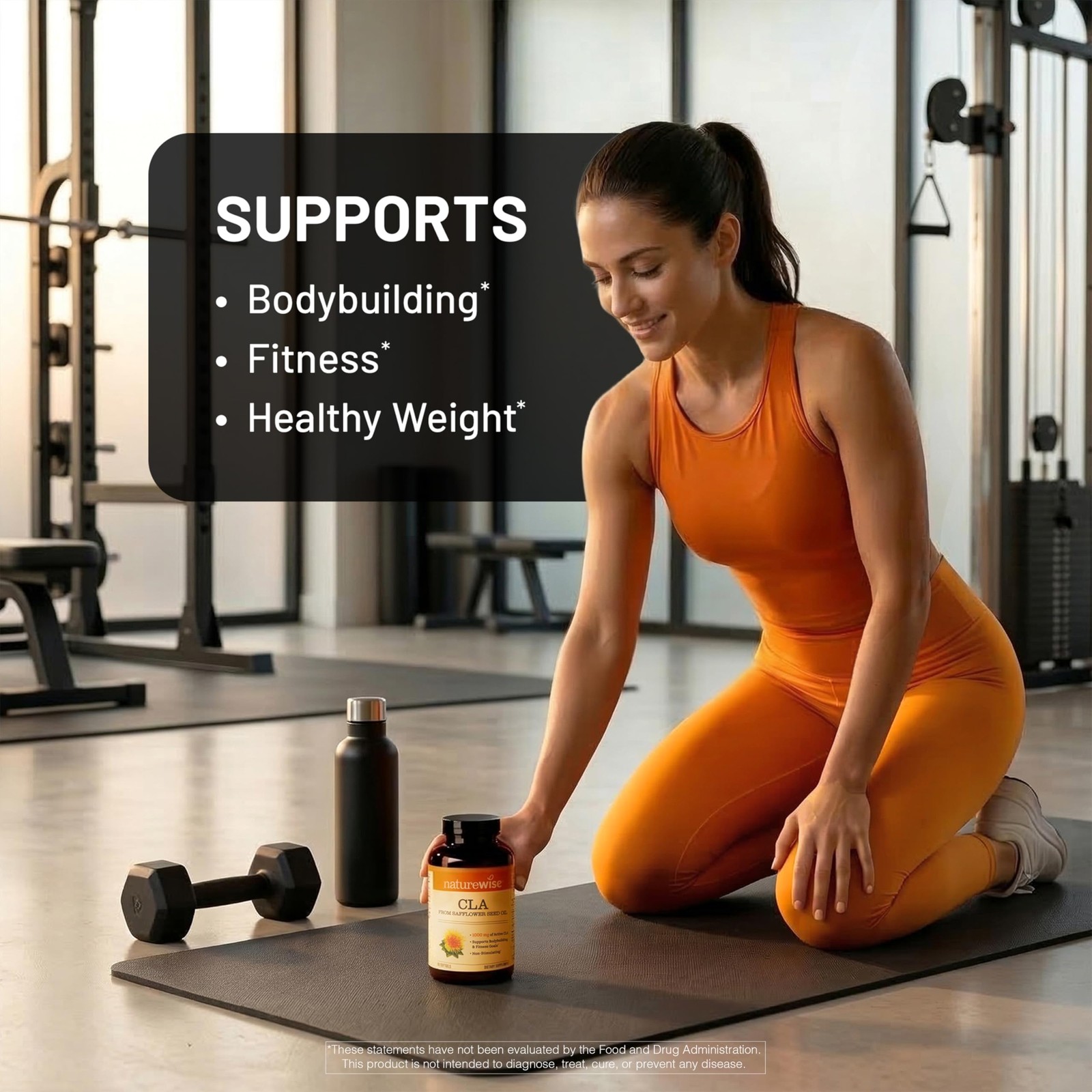 CLA 1250 Conjugated Linoleic Acid Supplement 90 Softgels Non-GMO Gluten Free