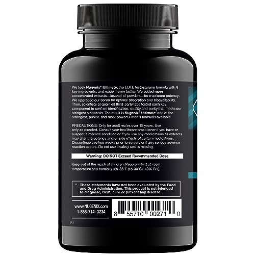 Nugenix Ultimate Free Testosterone Booster for Men – 56 Count – Boost Vitality