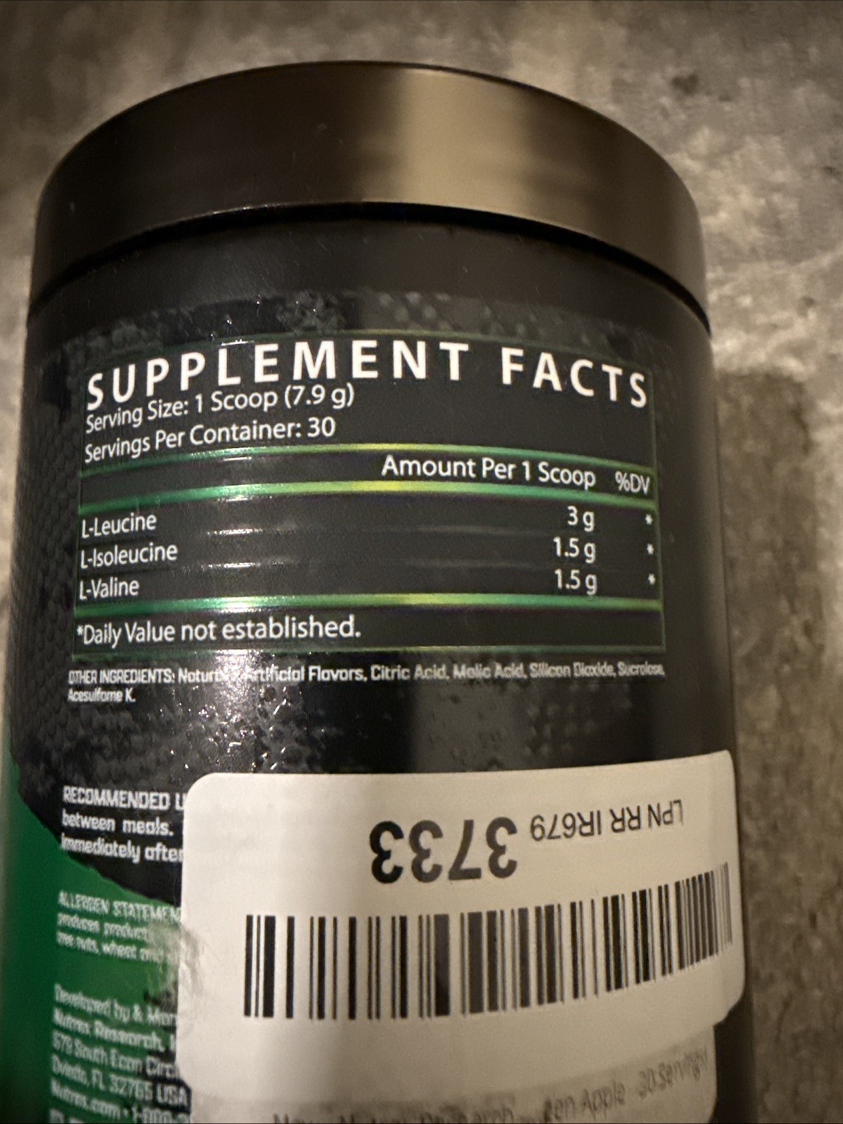 Nutrex BCAA 6000 Green Apple