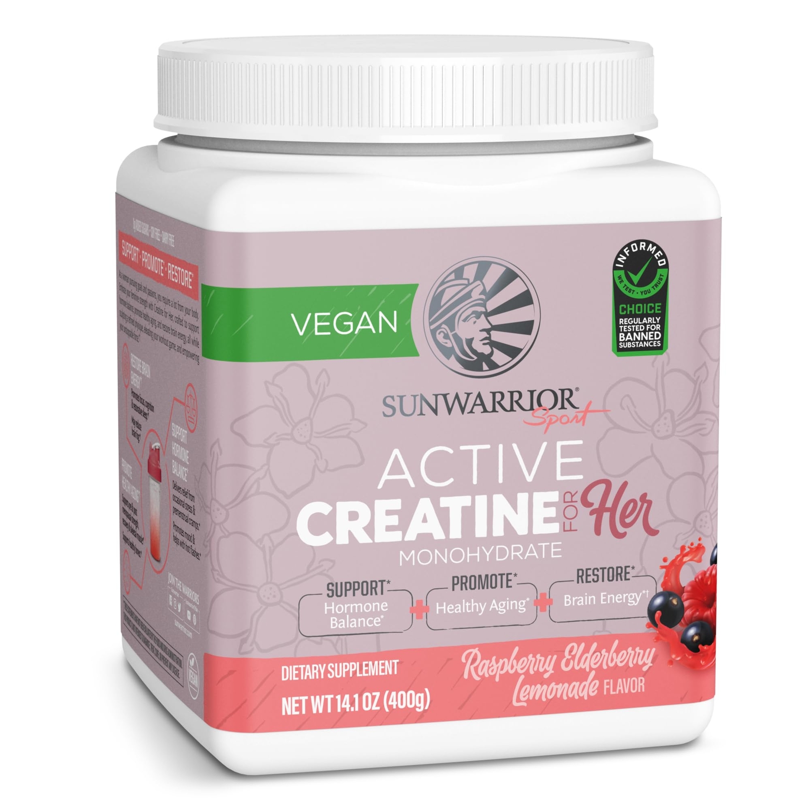 Sunwarrior Creatine for Women Monohydrate Powder Micronized Pre Workout Recov…