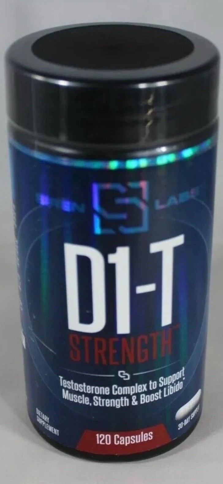 Siren Labs D1-T Strength Test Booster 120 Capsules D-Aspartic Acid Dim Boron