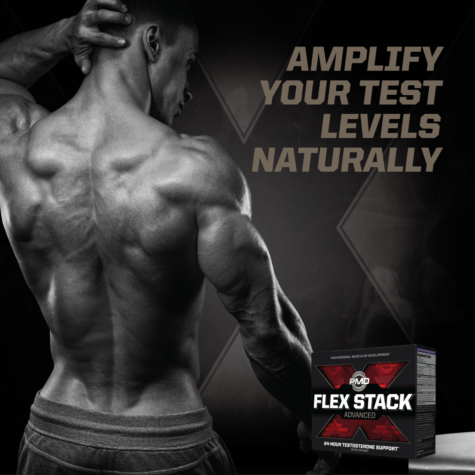 FLEX STACK ADVANCED – Muscle, Recovery, N-TEST 600/Liquid T-Gels/Z-TEST 90 Caps