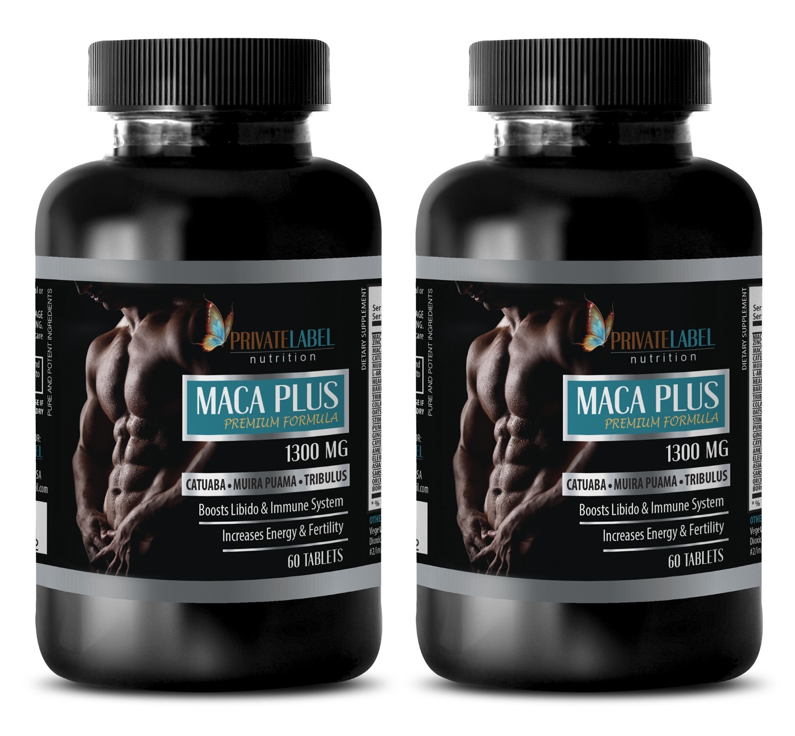 Catuaba – MACA PLUS 1300mg – energy booster men – female libido boost – 2 Bot