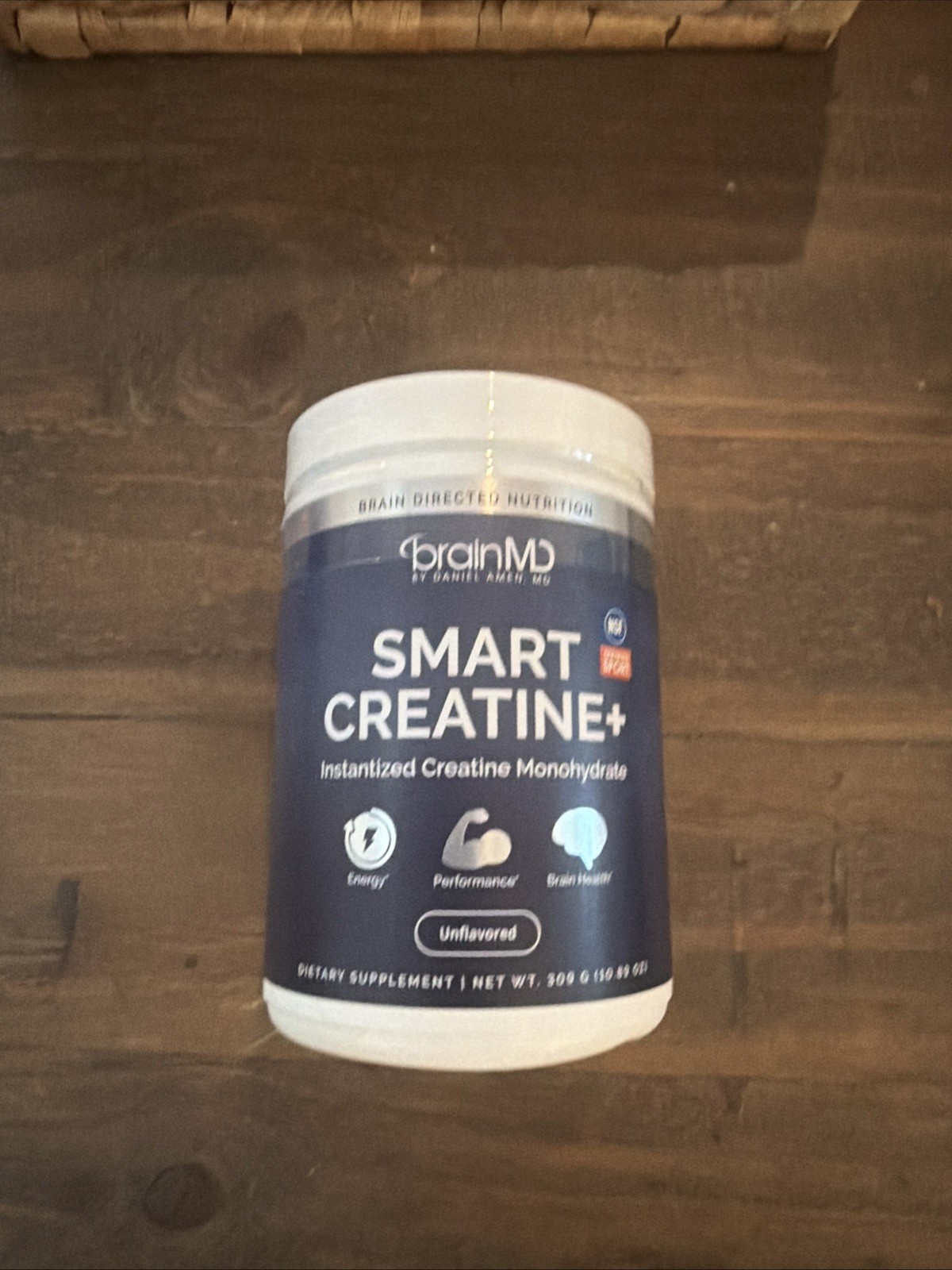 BrainMD Smart Creatine+ Instantized Creatine Monohydrate Unflavored 309g NEW