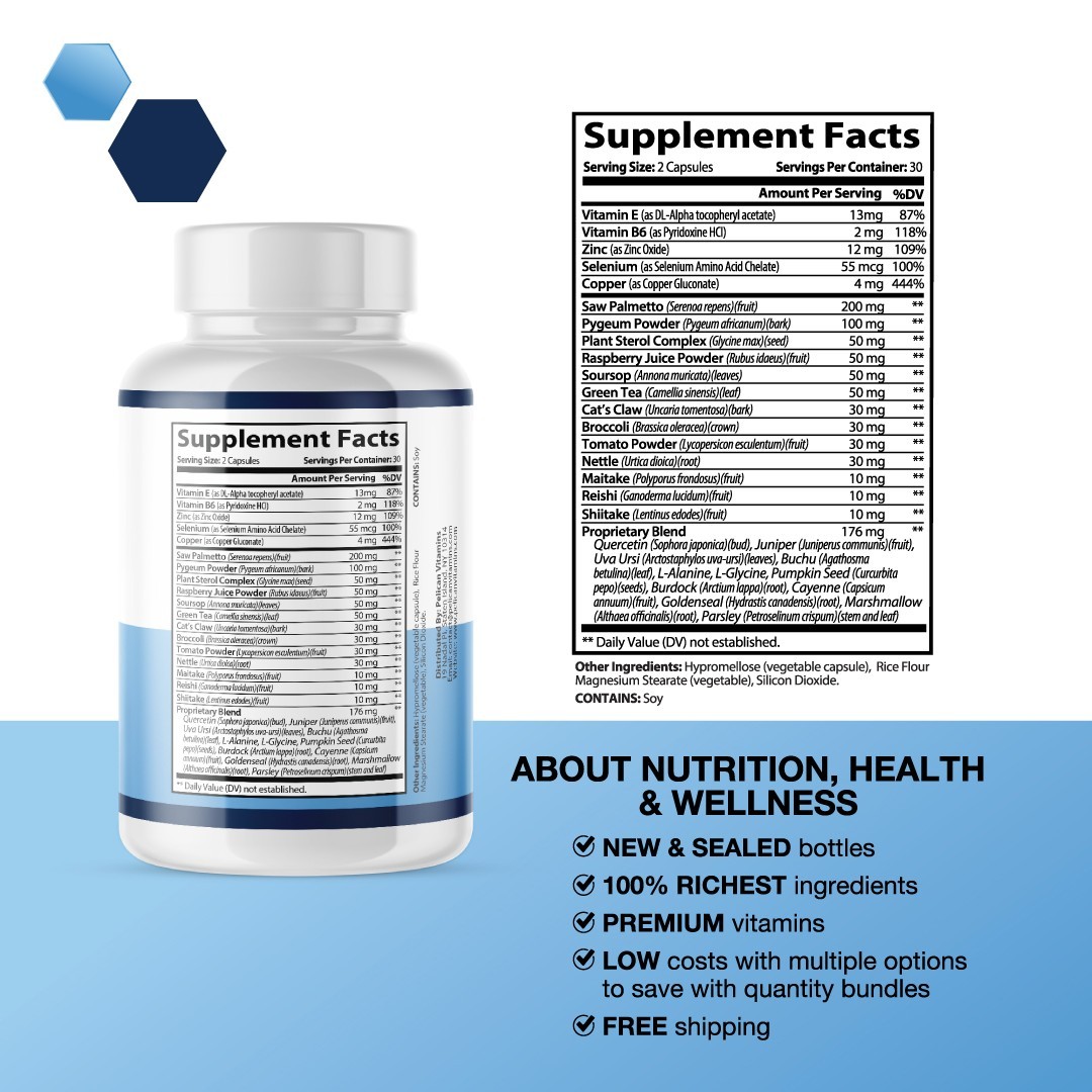 Prosta Peak- Support Supplement for Men – Urinary & Bladder Health-3 Bottles