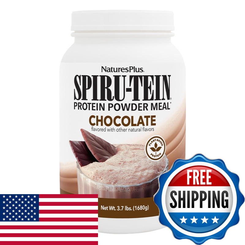 Naturesplus Spiru-Tein Chocolate – 3.7 Lbs – Plant-Based Protein Shake –