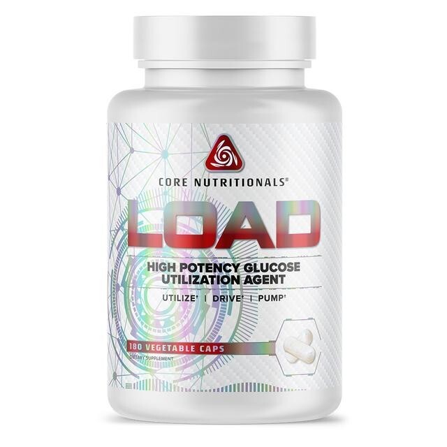 Core Nutritionals LOAD High Potency Glucose Utilization & Pump Agent – 180 Caps