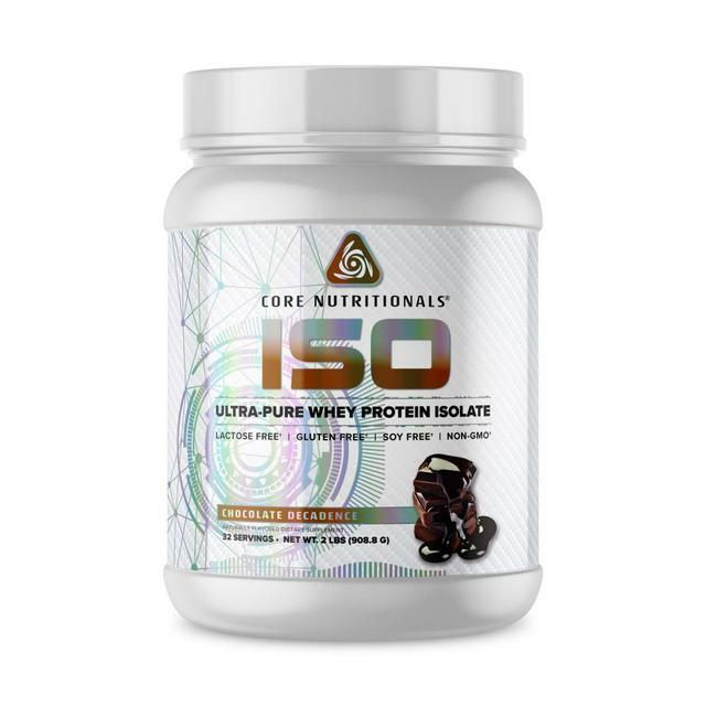 Core Nutritionals ISO Ultra-Pure Isolate Whey Protein 2lb (Chocolate Decadence)