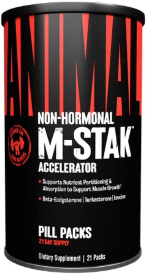 Animal M-Stak – Muscle Builder and Anabolic Mass Gainer Supplement for…