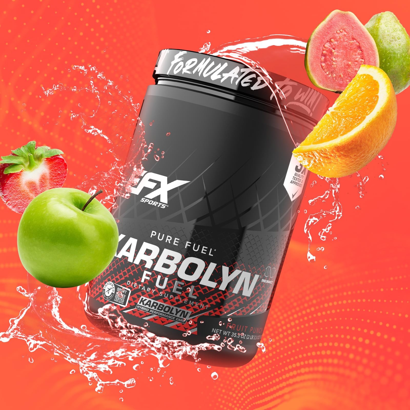 EFX Sports Karbolyn Fuel | FastAbsorbing Carbohydrate Powder | Carb Load, Sus…