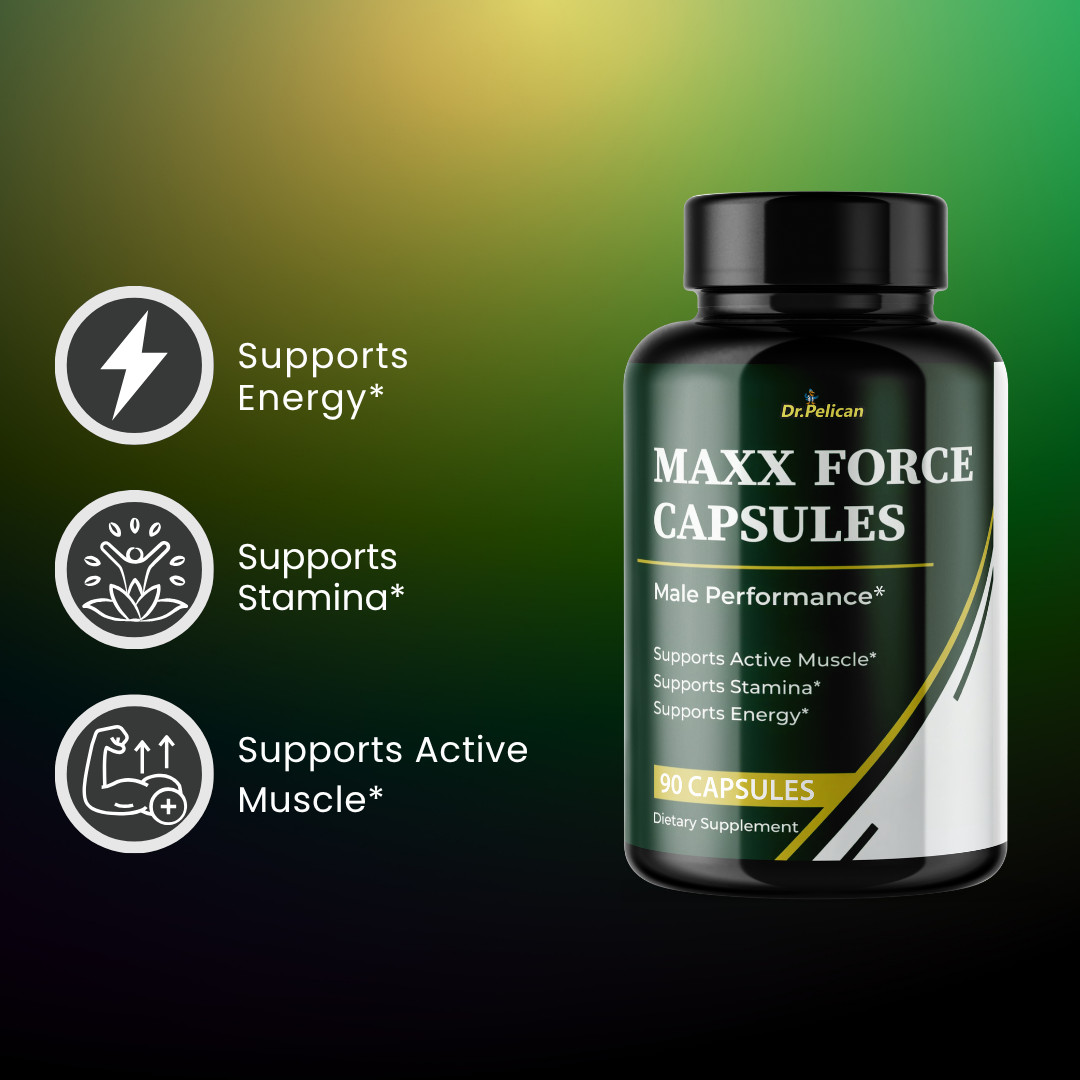 MaxxForce Capsules-Bodybuilding & Men’s Health Support-12 Bottles- 1080 Capsules