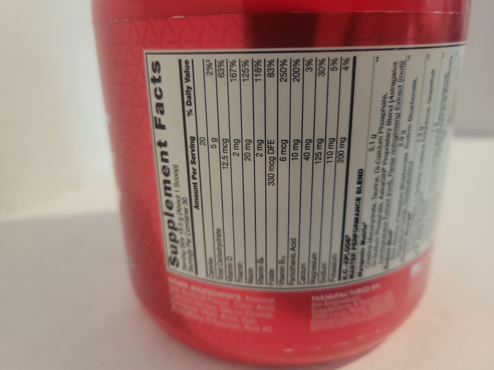 BSN N.O.-Xplode Pre-Workout – Fruit Punch, 30 Servings