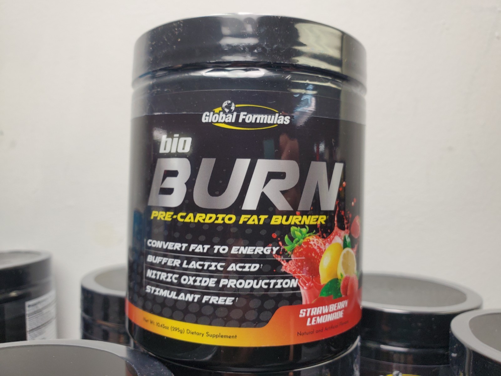 GLOBAL FORMULAS BIOBURN FIRE Fat Energy Complex Stimulant Free Strawberry Lemona