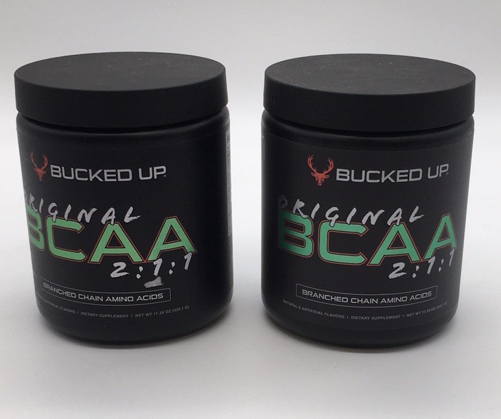 2X BUCKED UP ORIGINAL BCAA APPLE JACK 11.29 OZ EXP 05/27 OR BETTER