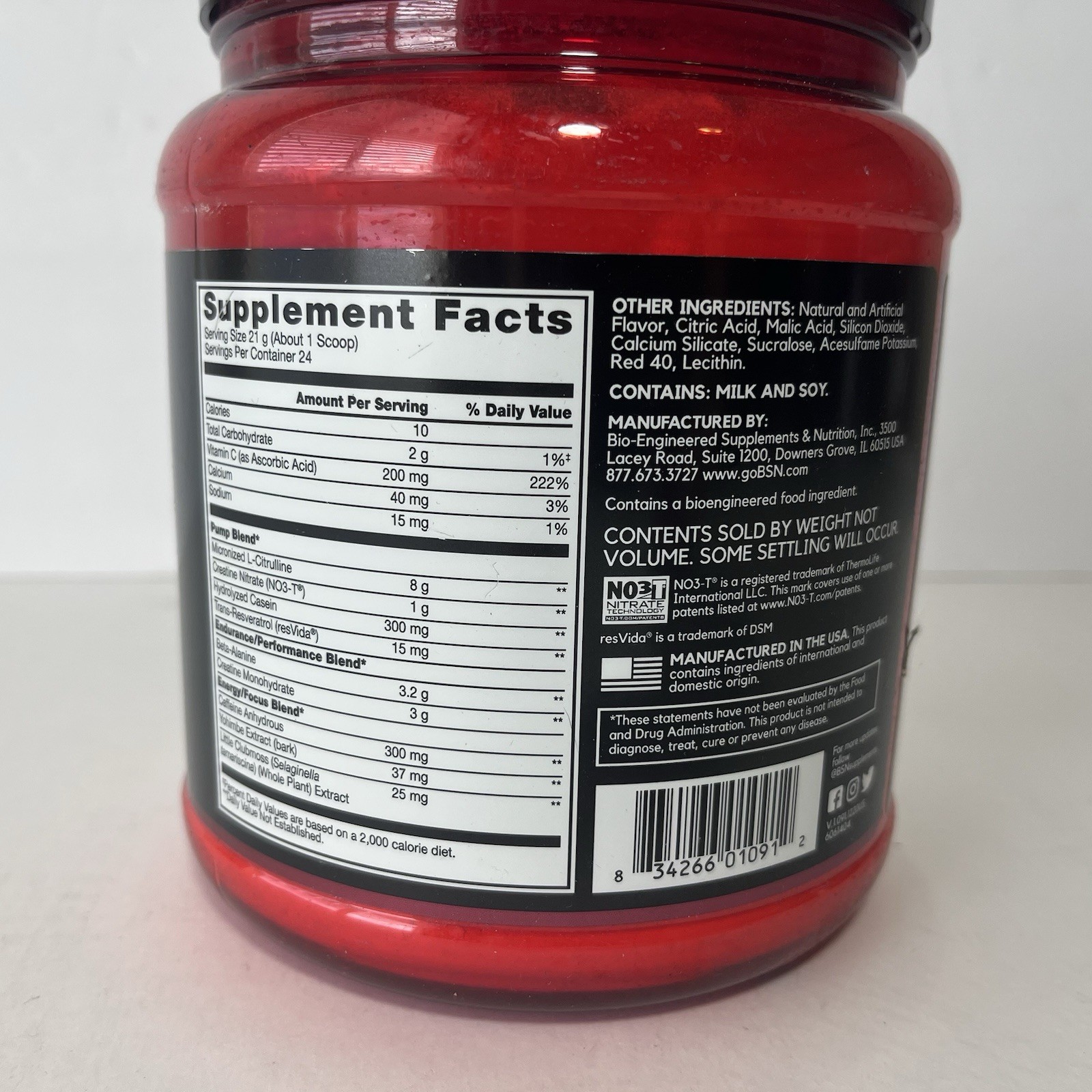 BSN NO-XPLODE VASO The Ultimate Pump Pre-Workout Experience 24 Servings