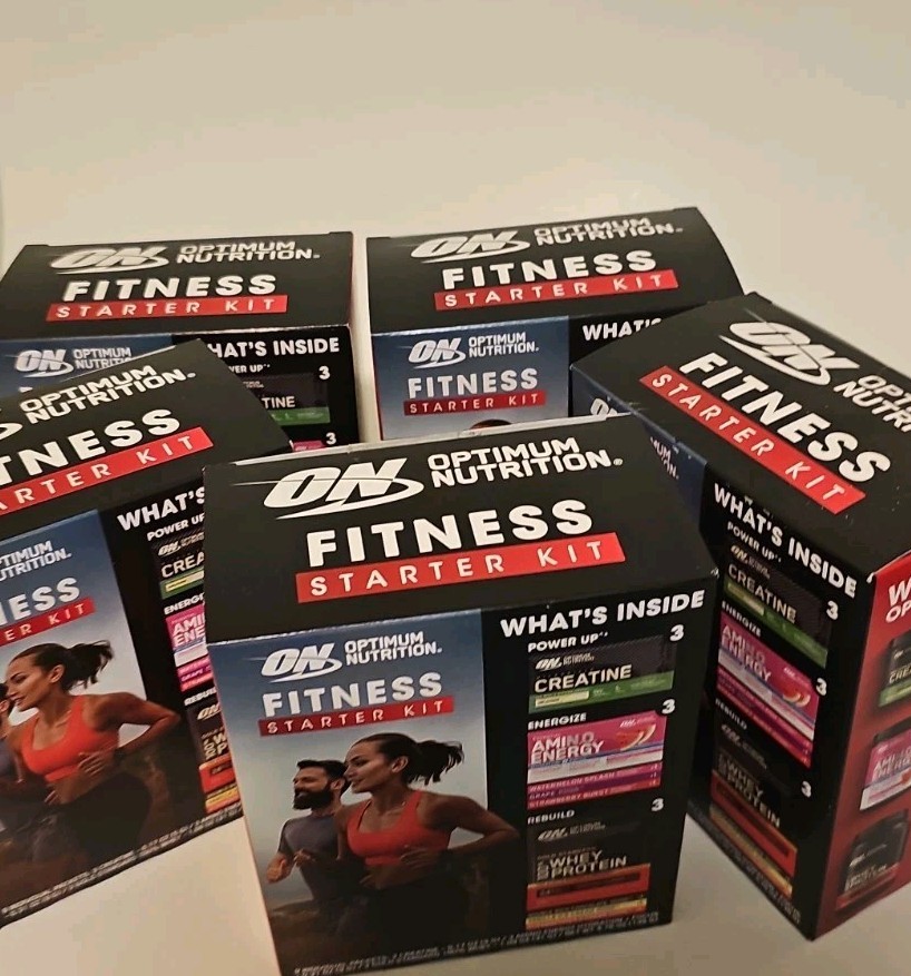 Optimum Nutrition FITNESS Starter Kit Creatine Amino Energy & Whey 5 Packs