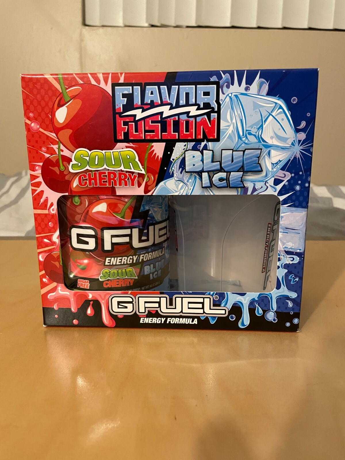 GFuel Flavor Fusion Collectors Box – Sour Cherry & Blue Ice (Shaker Included)