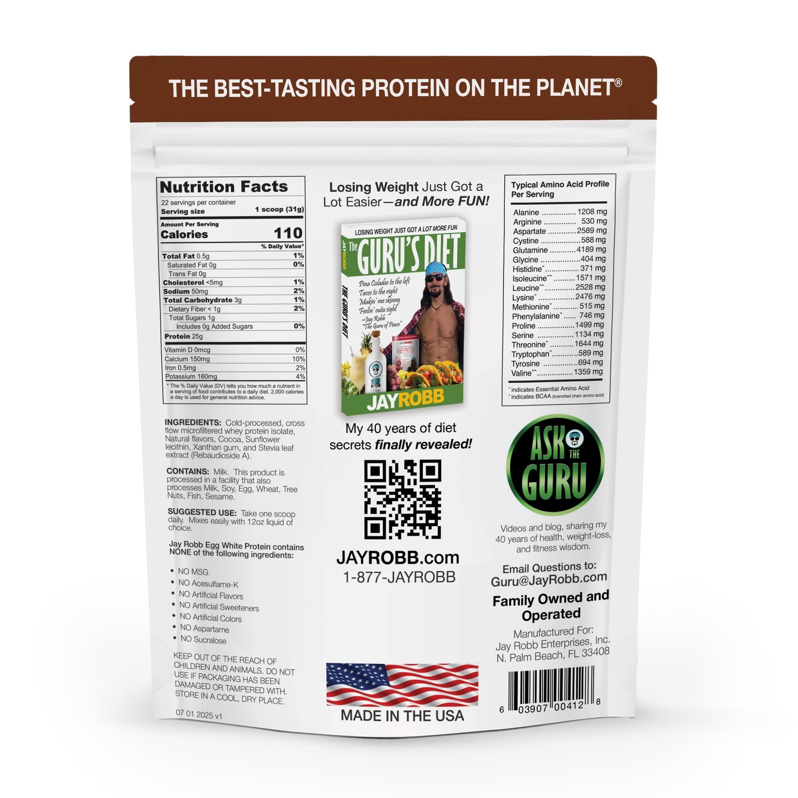 Chocolate Whey Protein Powder 1.5 lb – High Protein, Low Carb Nutrition