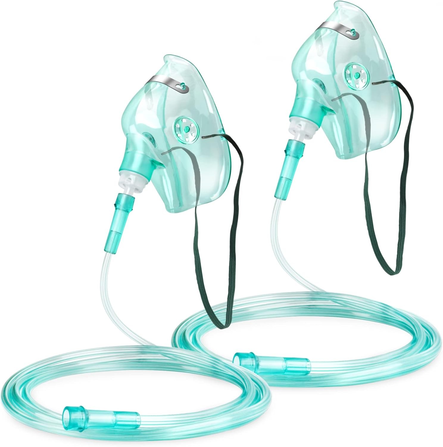 ANSNF 2 Pack Oxygen Mask for Face Adult with 6.6′ Tube & Size L-2pcs