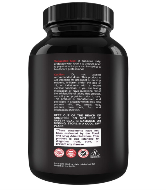 Legal STEROID ANABOLIC pills BULKING Testosterone Booster MUSCLE GROW, 60 cap…