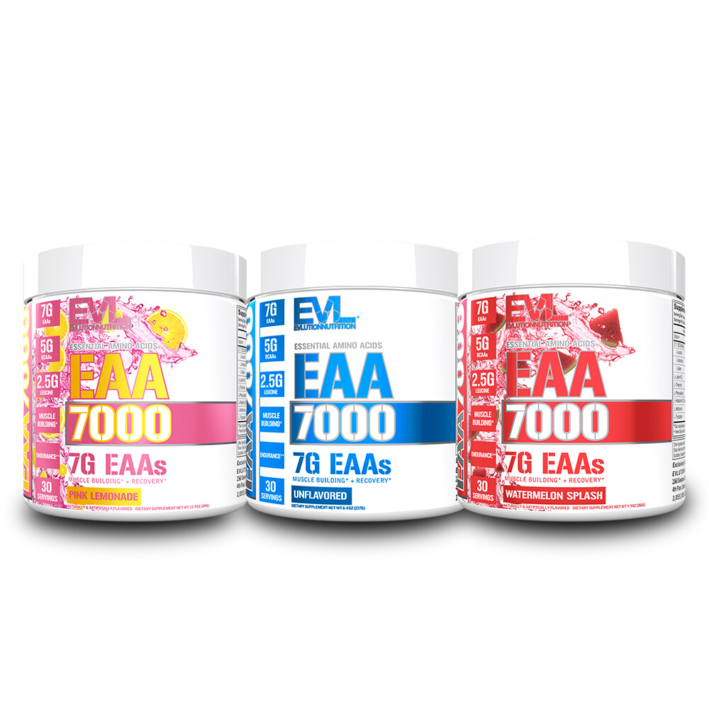 Evlution Nutrition EAA 7000 – 7g EAAs – 30 Servings – All Flavors