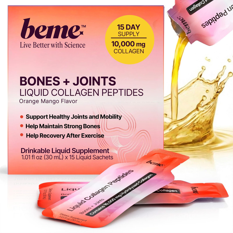 Beme Wellness Fortibone Collagen Peptides – Liquid Collagen For Joint Bone