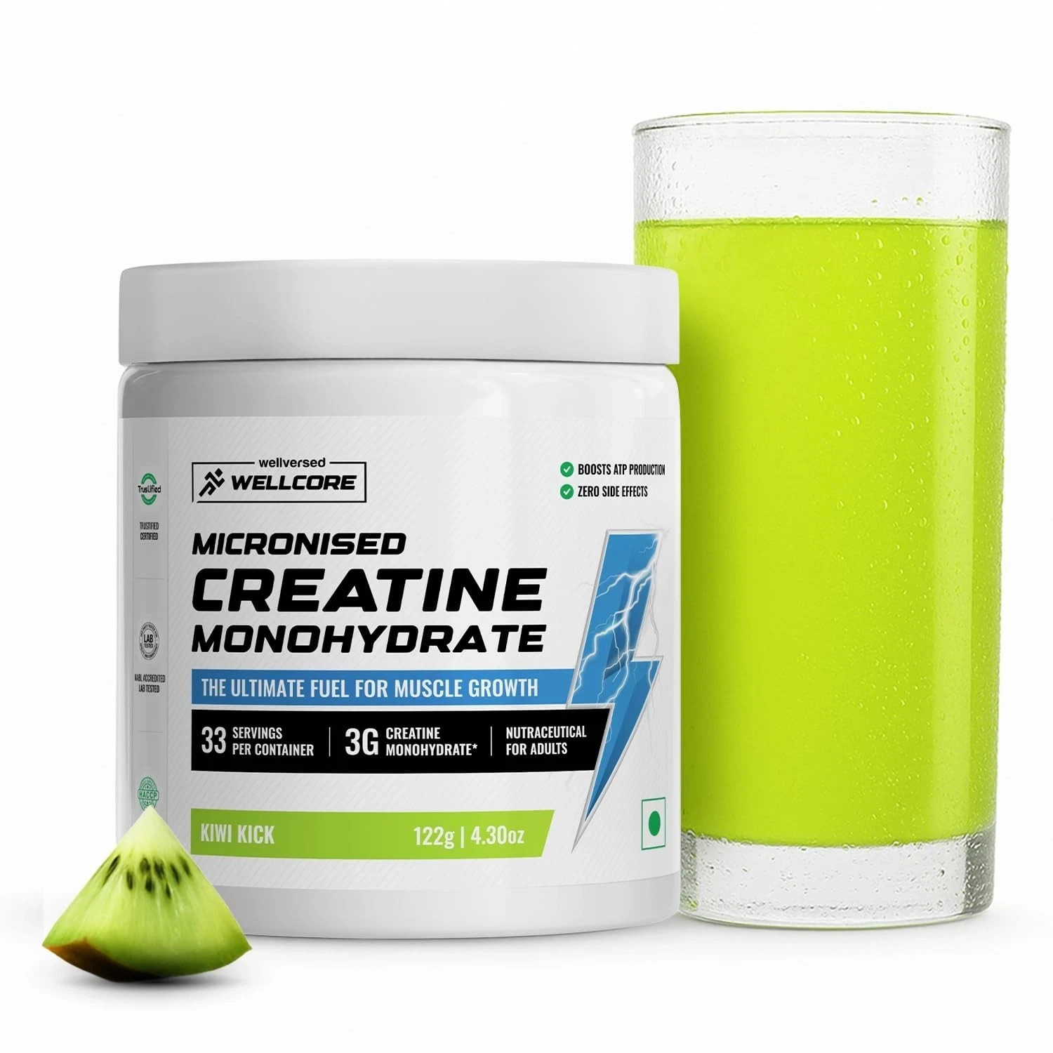 Wellcore Pure Micronised Creatine Powder Wellcore Creatine Flavoured – 122g
