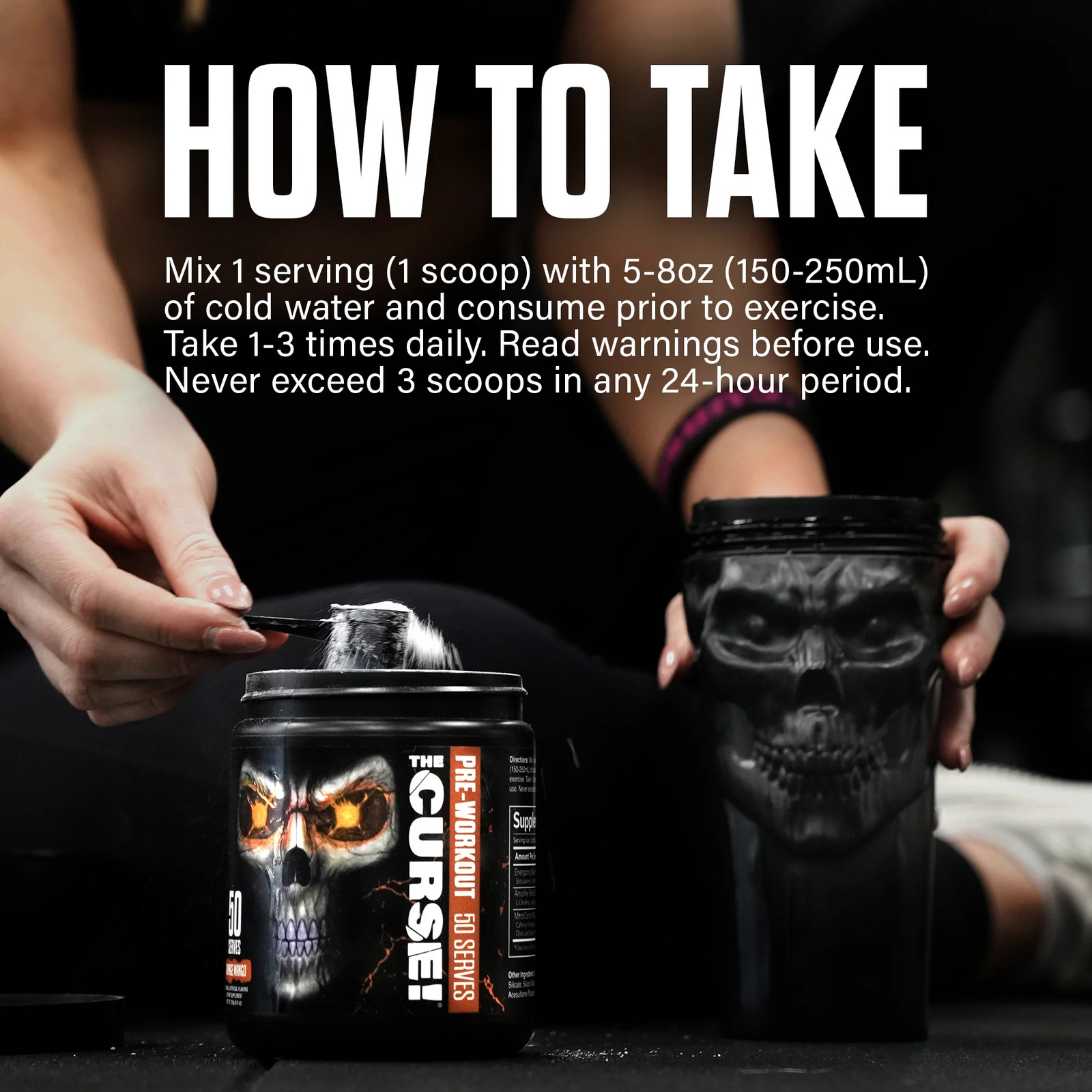 JNX Sports® the Curse Pre Workout Powder Orange Mango Pre Workout Mix for Energy