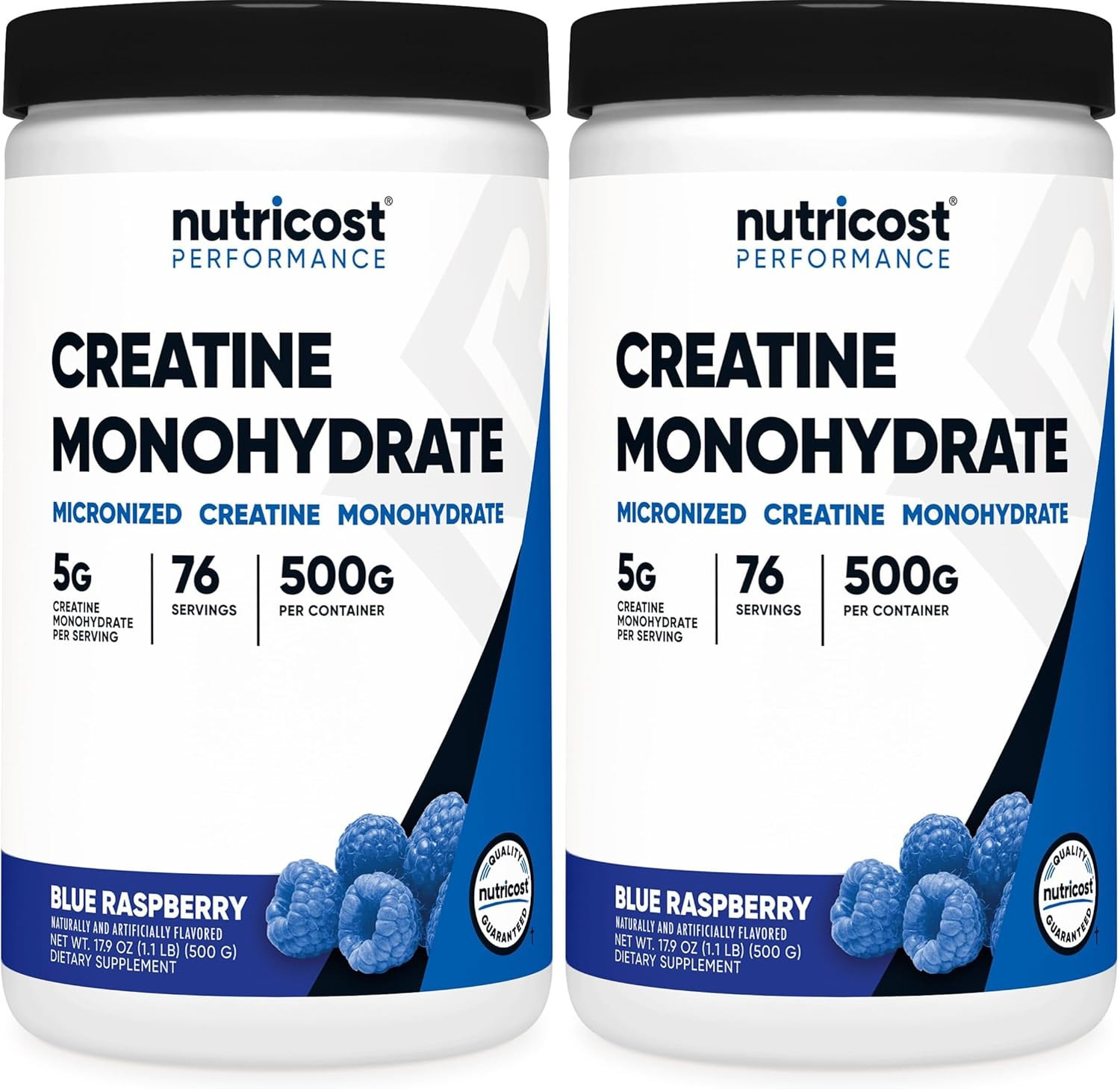 Nutricost Creatine Monohydrate Micronized Powder 500G, 5000Mg per Serv (5G)-100