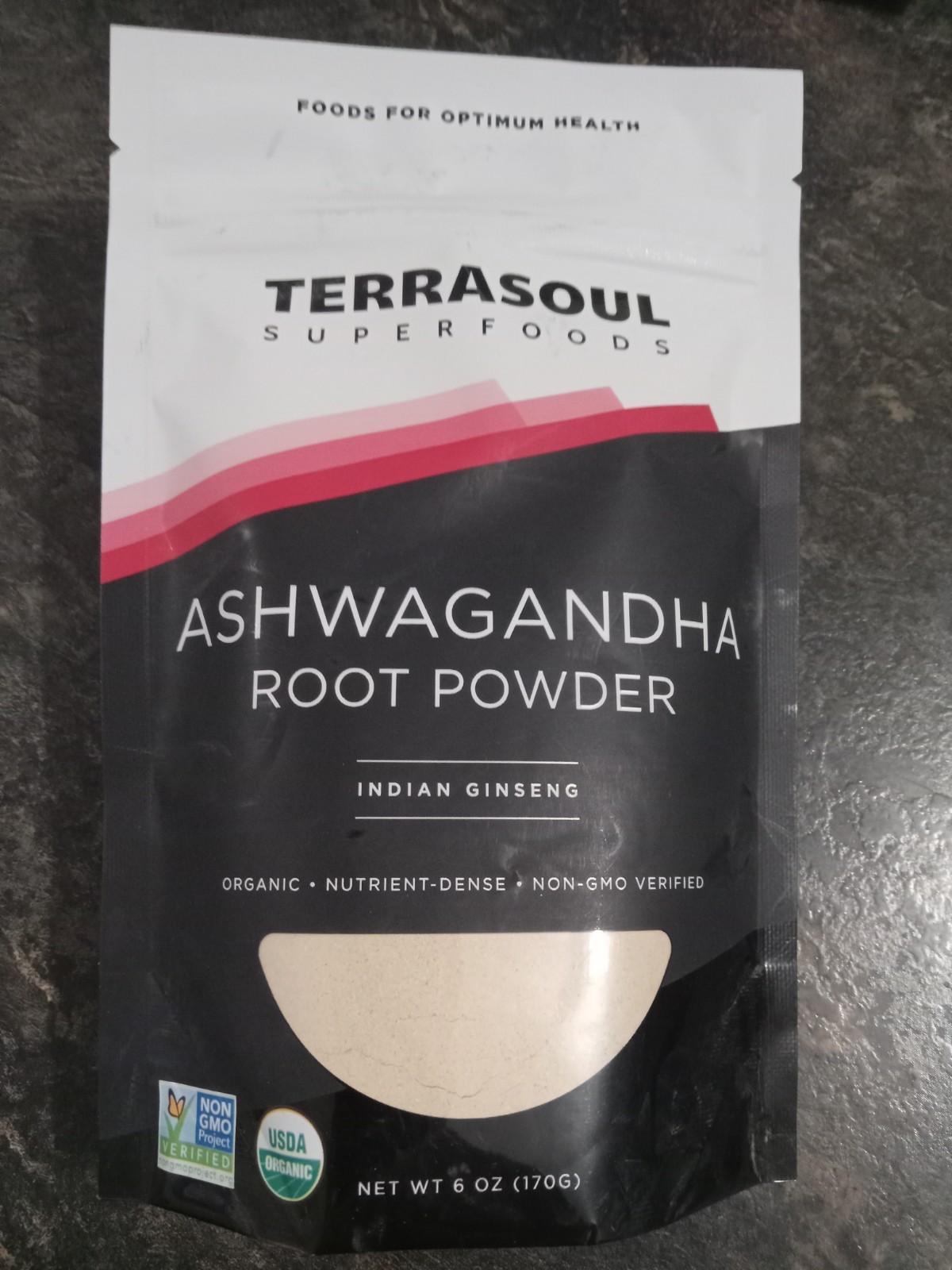 Ashwagandha Root Powder Organic, Withania Somnifera Stress Relief 6 oz