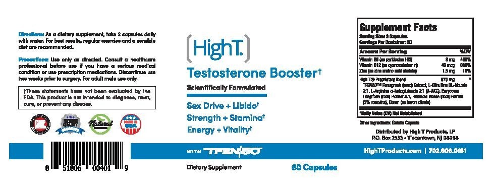 High T HighT Testosterone Booster Sex Drive Stamina Vitality 60 Capsules New