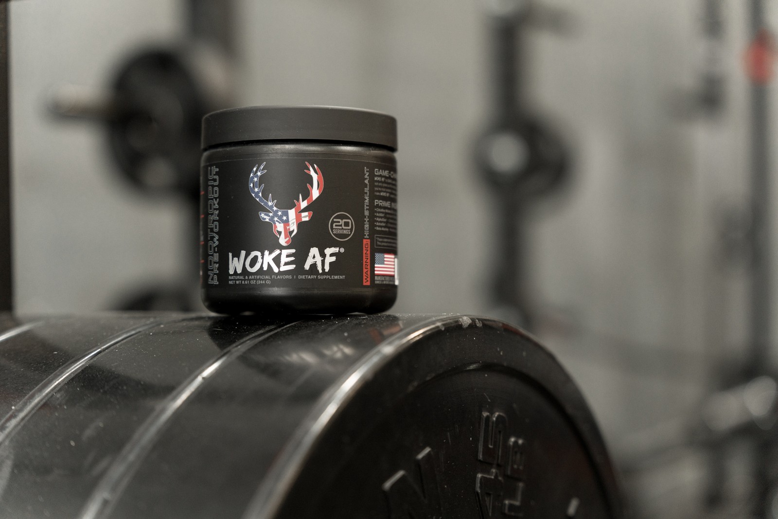 Bucked Up Woke AF Pre-Workout Powder, Increased Energy, Miami, 333mg Caffeine