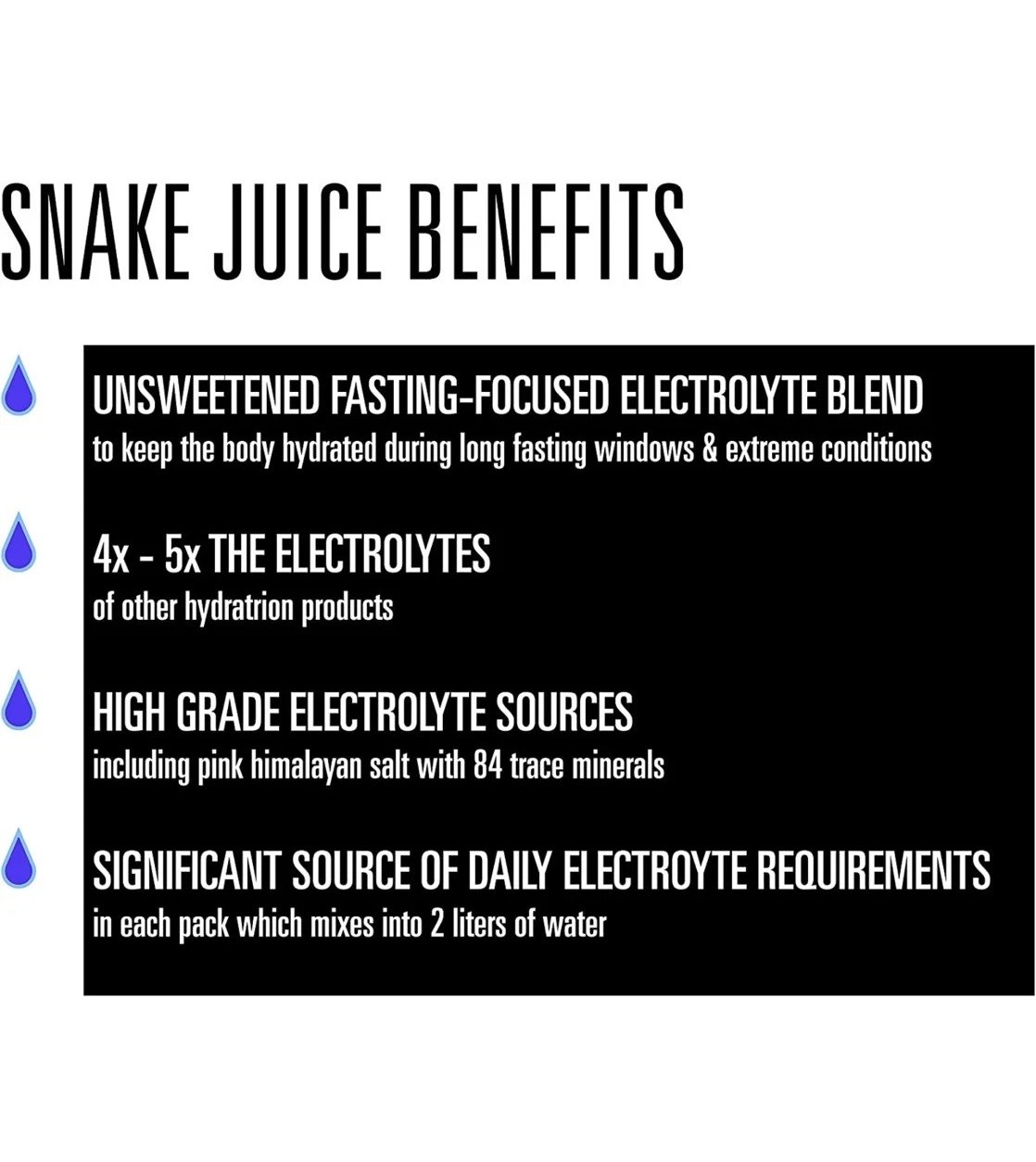 SNAKE Juice Keto Diet Electrolyte Powder, Unflavored, Fasting-Focused Supplement