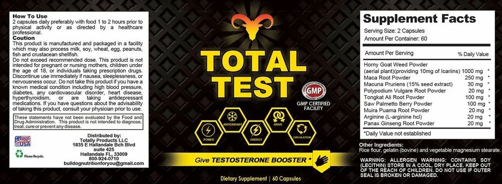 Keto BHB Weight Loss Capsules & Total Test Testosterone Booster Supplement Combo