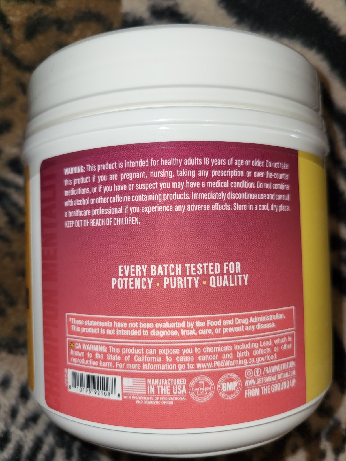 BUM Essential Pre-Workout Powder – Guava Passion Fruit – 30 servings 11/2027