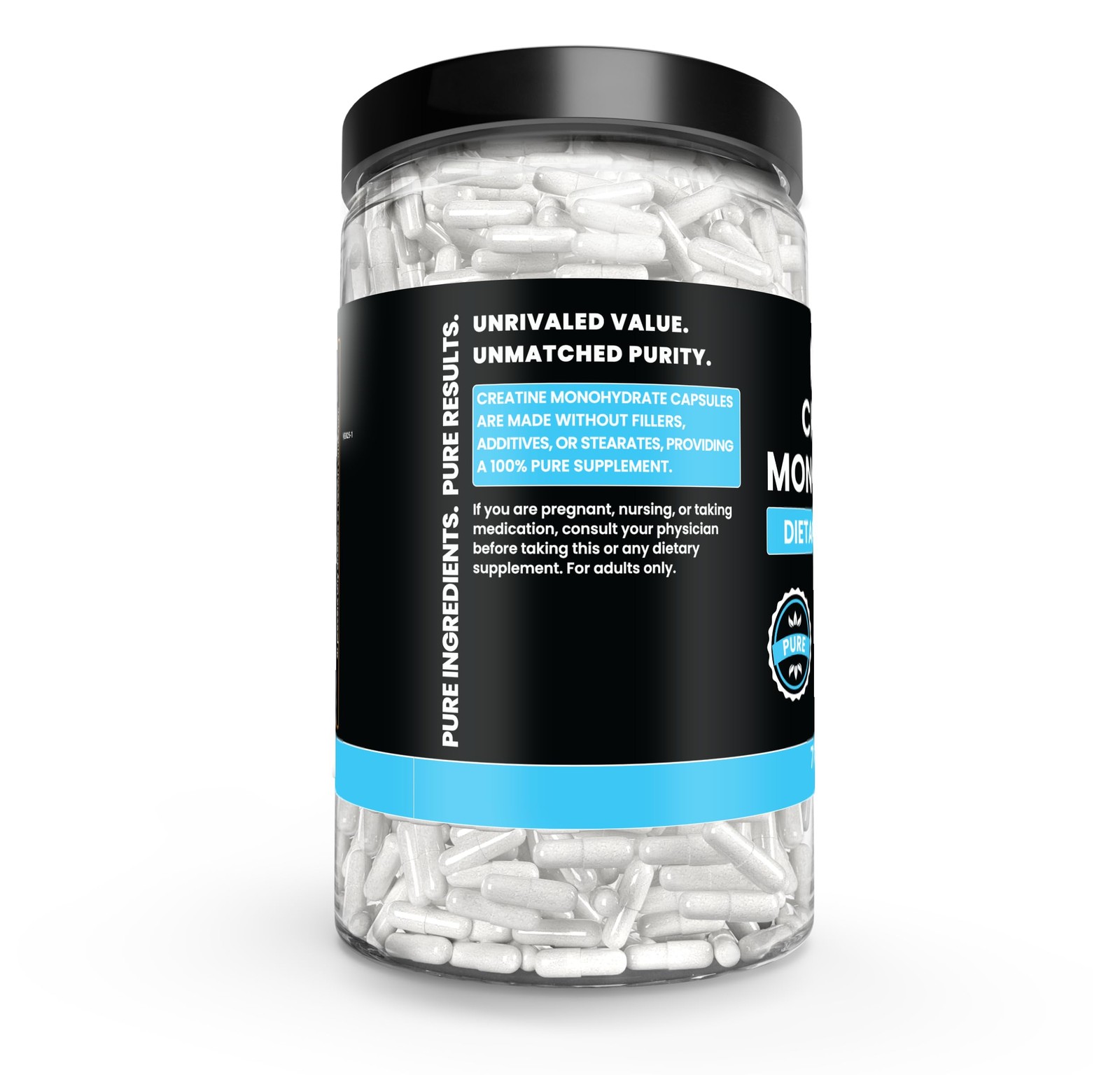 Pure Original Ingredients Creatine Monohydrate 730 Capsules No Magnesium Or R…