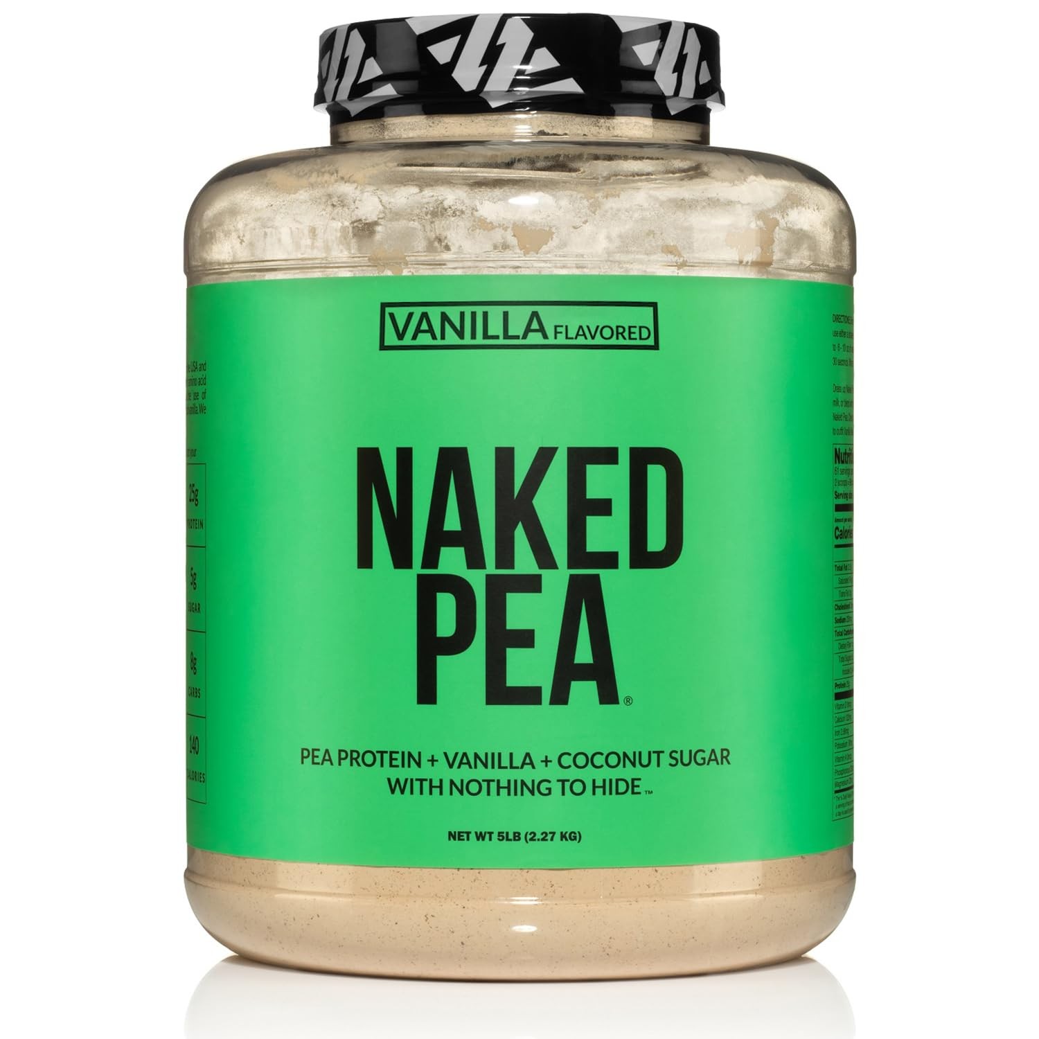 NAKED Pea Vanilla Protein Powder – 5lb Bulk, Plant Based, Vegan, Non-GMO, Gluten
