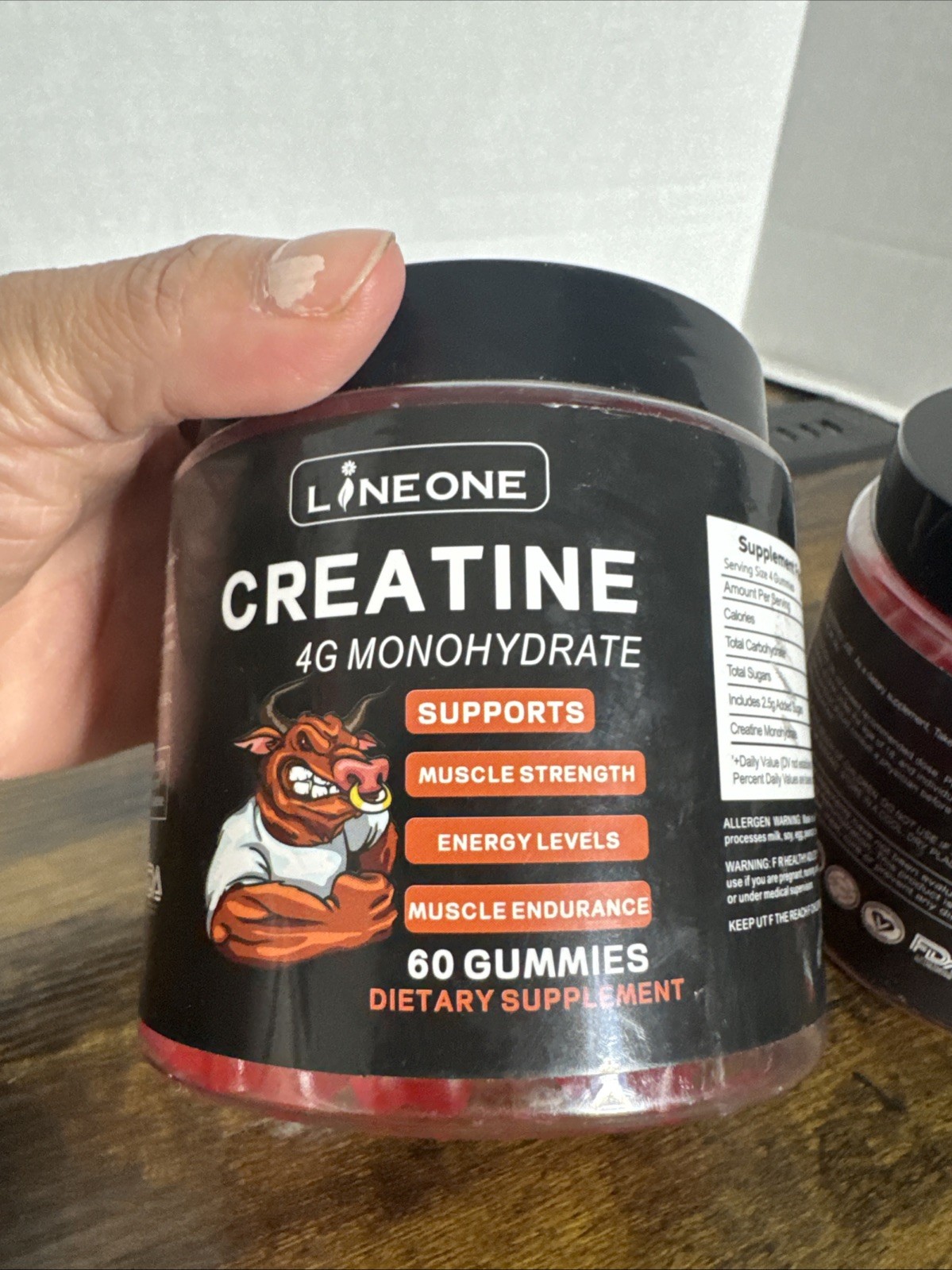 Lineone Creatine 4g Monohydrate 60 Gummies Dietary Supplement Muscle Strength x2