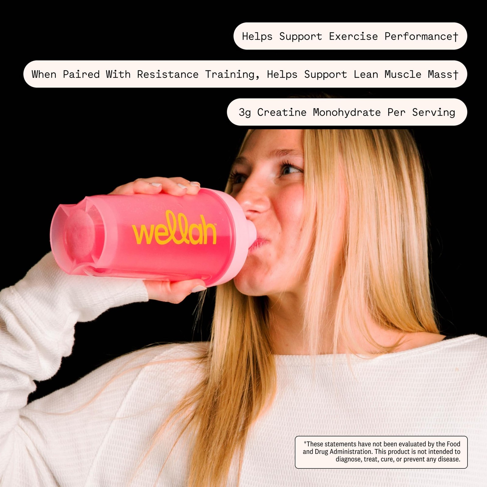 Creatine for Women (50 Servings) Strawberry Watermelon – 3g of Creatine Monoh…