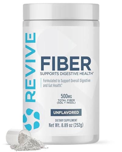 Revive MD Fiber Supplement Powder for Digestive Health – 11 oz, 30 Servings