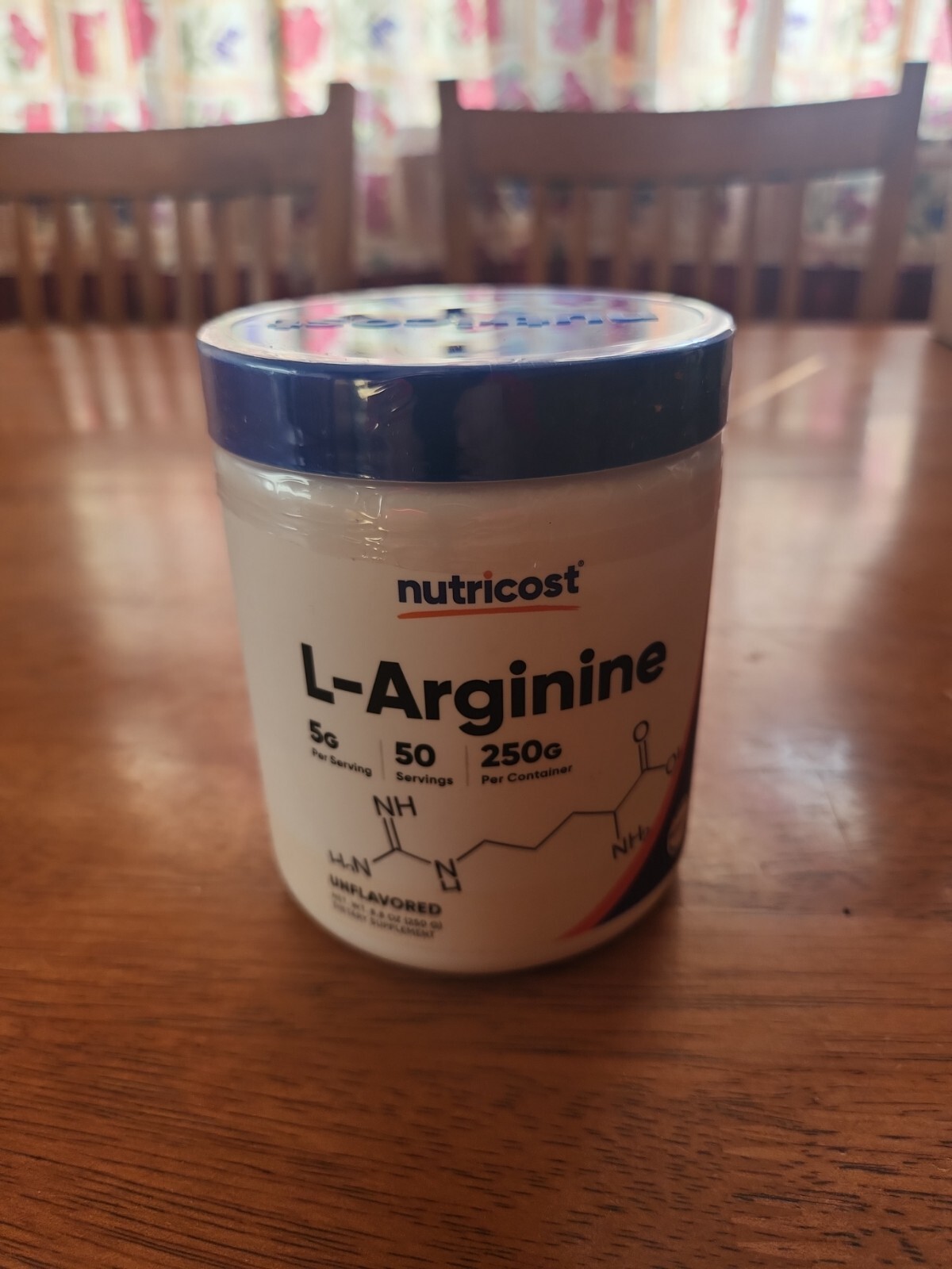 Nutricost L-Arginine (250 Grams) – Pure L-Arginine Powder – 5000mg Per Serving
