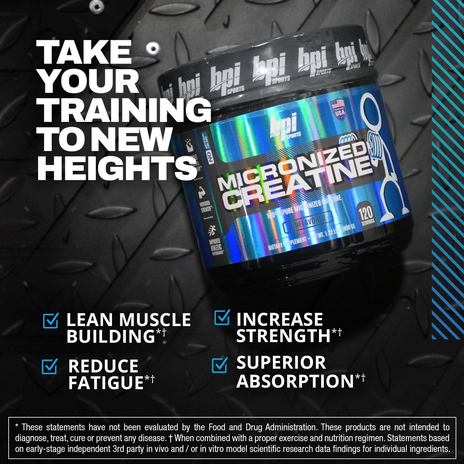Micronized Creatine Powder – Boost Strength & Endurance – Lean Muscle Growth – 1
